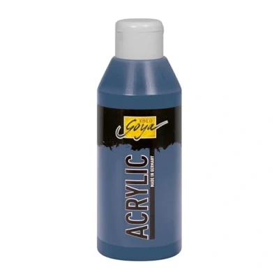 Immagine di Kreul 84225 Solo Goya Acrylic paynes Grey, flacone da 250 ml, Vernice acrilica cremosa e Versatile in qualità Studio, a Base d&#039;Acqua, ad Asciugatura Rapida Opaca, Gray, unità