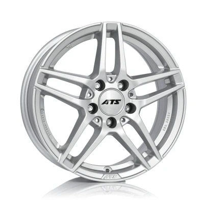 Immagine di ATS 5 fori 17Inch 112mm cerchio in lega Mizar Argento polare MZ65744M81 Cerchione