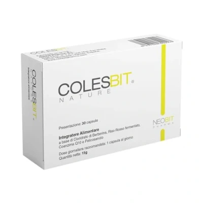 Immagine di COLESBIT Pillole/Integratore per controllare il colesterolo e i trigliceridi riso rosso fermentato Berberina Coenzima q10 Riduce la pressione sanguigna 30 caps