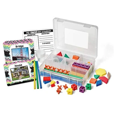 Immagine di Learning Resources Kit STEM Play &amp; Learn con contenitori, Sfide e attività di costruzione scienze, Dai 5 ai 9 anni