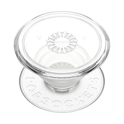 Immagine di PopSockets: PopGrip Supporto e Impugnatura per Telefoni Cellulari Tablet con un Top Intercambiabile Clear