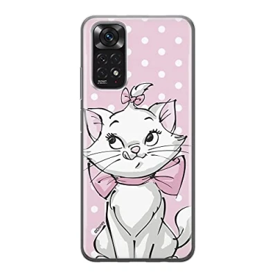 Immagine di Ert Group custodia per cellulare Xiaomi REDMI NOTE 11S 4G / 11 originale e con licenza ufficiale Disney, modello Marie 002 adattato alla forma dello smartphone, in TPU