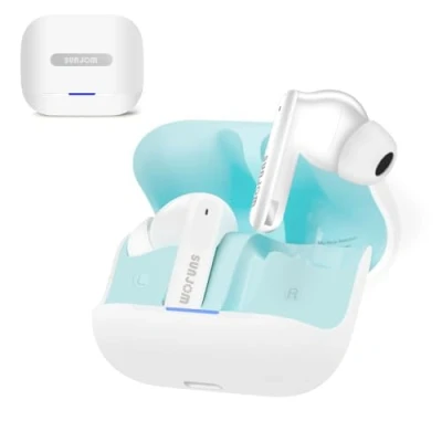 Immagine di SUNJOM Cuffie Bluetooth Cancellazione Rumore ANC Auricolari Noise Cancelling Con 6 ENC Mic Hi Fi Stereo Bassi Profondi 30 Ore Wireless in Ear Senza Fili per Android, iOS (Bianco)