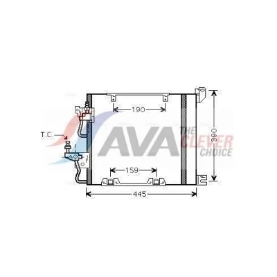 Immagine di PRASCO OL5368D Condensatore con essiccatore 11,5 Alluminio 360 OPEL: Zafira B, Astra H GTC, Caravan