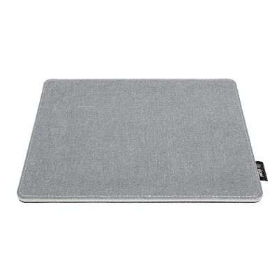 Immagine di SIGEL SA201 Tappetino per mouse, in finta pelle con aspetto di lino, 25 x 0,7 20 cm, grigio chiaro/nero