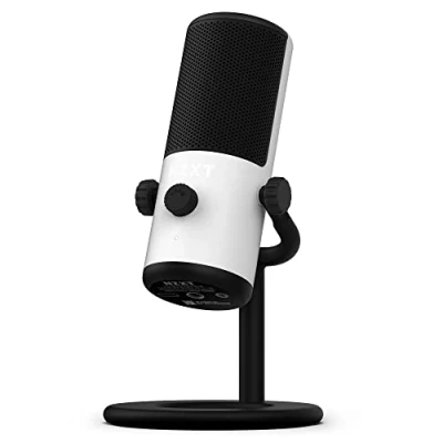 Immagine di NZXT Micrófono USB Capsule Mini AP WMMIC W1 Alta resolución Patrón polar cardioide Ideal para streaming, creación de contenido y emisión pódcast Filtro antipop incorporado Blanco