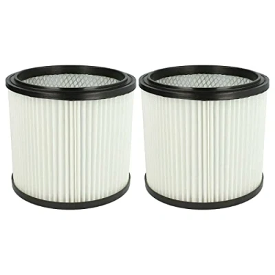 Immagine di vhbw 2x filtro a pieghe piatte compatibile con Variolux Cleanstar aspirapolvere bianco