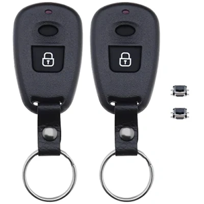 Immagine di the Lord of Tools 2 Pezzi Custodie Per Chiavi Auto Compatibili Con Hyundai Elantra Santa Fe Matrix Trajet Custodia Di Ricambio Chiave Senza Smart Remote 1 Pulsante