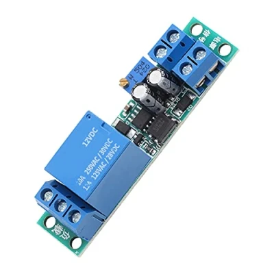 Immagine di Scheda del Modulo a Relè Ritardata DC 12V 0 25secondi Timer Regolabile Disattivazione di Commutazione ON/OFF con IsolatoreOptocoppi