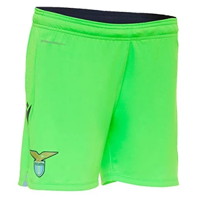 Immagine di Macron SSL M20 Short Gara Ufficiale Jr, Pantaloncini da Bambino Away SS Lazio 2020/21 Bimbo, Verde Fluo, JL