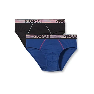 Immagine di sloggi Uomo Go Abc Natural H Hipster C2P, Blue Dark Combination, M