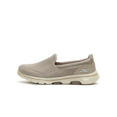 Immagine di Skechers Go Walk 5, Sneaker Infilare Donna, Beige Taupe Textile Trim, 35.5 EU