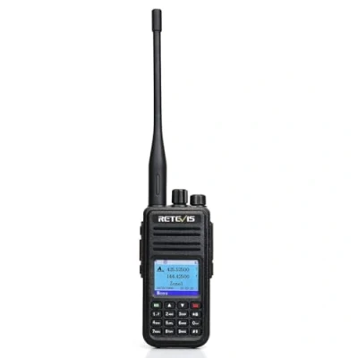 Immagine di Retevis RT3S DMR Walkie Talkie Digitale, Dual Band GPS 3000 Canali Ham Radio, Funzione di Registrazione, DTMF TDMA Radio Amatoriale, Compatibile con MOTOTRBO TierⅠ&amp;Ⅱ (1 Pezzo, Nero)