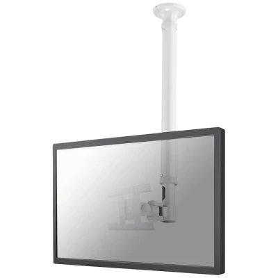 Immagine di Neomounts FPMA C100WHITE 1 parte Supporto a soffitto per monitor 25,4 cm (10) 76,2 (30) Regolabile in altezza, Inclinabile, Girevole, Rotante