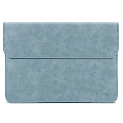Immagine di TECOOL 13 Pollici Custodia PC Portatile, Borsa Sleeve Protettiva in Pelle per 2022 MacBook Air M2, M1 2020 2018,2022 PRO M2 2016, Surface X 8 3,XPS Blu