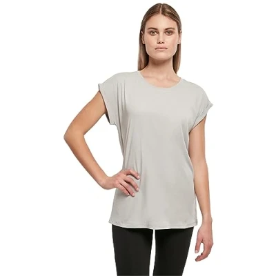 Immagine di Build Your Brand By021 ladies Extended Shoulder Tee, Maglietta Donna, Grigio (Light Asphalt), 3XL