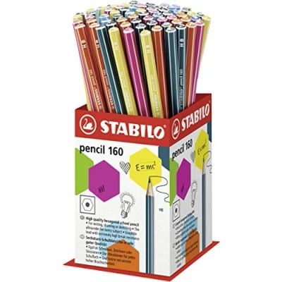 Immagine di Stabilo 160 Matita in Grafite HB Colori Assortiti Espositore da 72