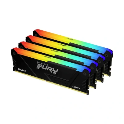 Immagine di Kingston Beast RGB Modulo di memoria PC DDR4 32 GB 4 x 8 3600 MHz 288pin DIMM KF436C17BB2AK4/32
