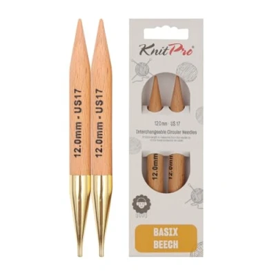 Immagine di KnitPro Basix Birch Intercambiabile 12,00 mm Punte a Maglia Circolare 1 conteggio