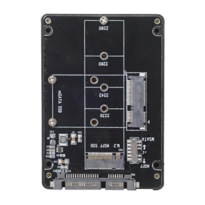 Immagine di Xiwai Combo M.2 NGFF B Key &amp; mSATA SSD a SATA 3.0 Adattatore Case Enclosure con Switch