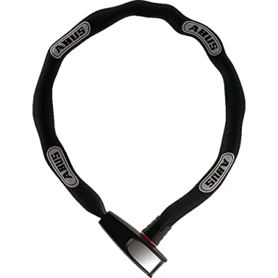 Immagine di ABUS Lucchetto a Catena 6806K per bicicletta leggero in acciaio temprato con tubo tessuto alla moda quadrata livello di sicurezza 6 85 cm Marrone