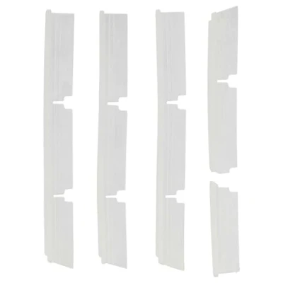 Immagine di vhbw 4x lamine in gomma compatibile con Neato Botvac 70E, 75, 85, 80, D75, D80 aspirapolvere, robot aspiratore Set di lamelle, bianco