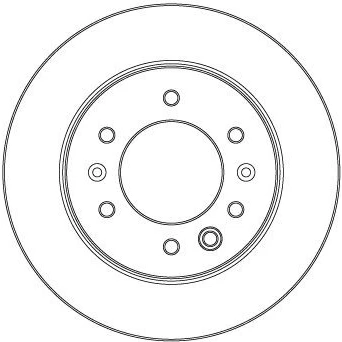 Immagine di TRW DF6961S Disco freno 316 16,5 6 139,7 pieno verniciato