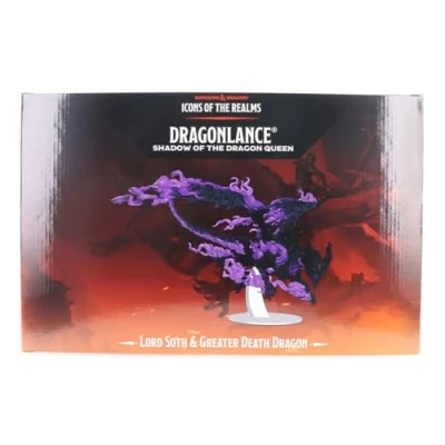 Immagine di WizKids D&amp;D Icons of The Realms Dragonlance Miniature predipinte Lord SOTH on Greater Death Dragon (Set 25)