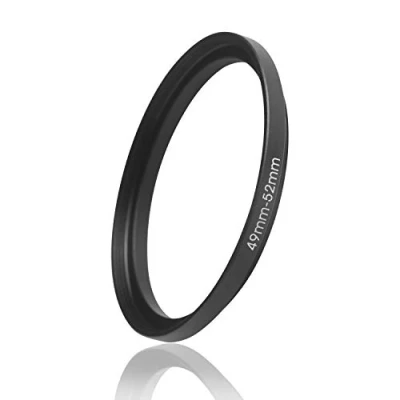 Immagine di Ares Foto® STEP UP Filter Adapter, anello adattatore del filtro, In alluminio fresato a CNC (49mm 52mm)