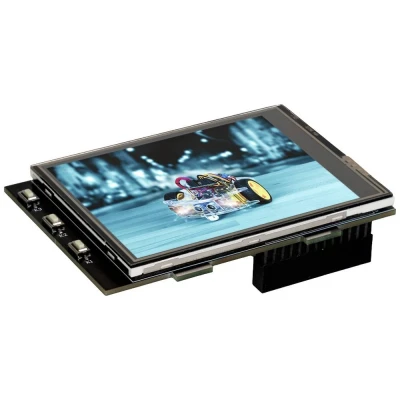 Immagine di Modulo touchscreen Joy it RB TFT3.2 V3 8.1 cm (3.2 pollici) 320 x 240 Pixel Adatto per (kit di sviluppo): Raspberry Pi incl. supporto SBC, con