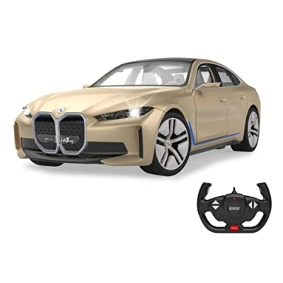 Immagine di JAMARA BMW i4 Concept 1:14 2,4 GHz licenza ufficiale, circa 1 ora di guida, 11 km/h, dettagli perfettamente riproposti, interno dettagliato, illuminazione interna a LED