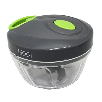 Immagine di Nerthus FIH 326 Tritacarne di Verdura, PP, ABS/SS, Grigio e Verde