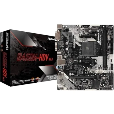 Immagine di ASROCK B450M HDV R4.0 (AM4) (D)