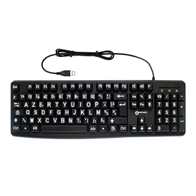 Immagine di Geemarc USB tastiera KBSV3_BLK_F nero Extragroße Tasten