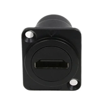 Immagine di HangTon Accoppiatore HDMI 2.0 impermeabile 4K, connettore D Type Inline Cable Chassis Panel Socket femmina a femmina, IP65 Pass Through