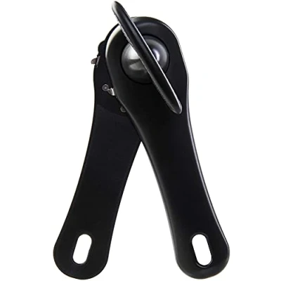Immagine di wenco apriscatole di sicurezza premium, per destrimani e mancini, lunghezza 17 cm, plastica/acciaio inossidabile, nero, versione 2021