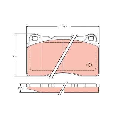 Immagine di TRW GDB2453 Kit pastiglie freno Non predisposto per contatto segnalazione usura RENAULT: MEGANE 3 Coupe