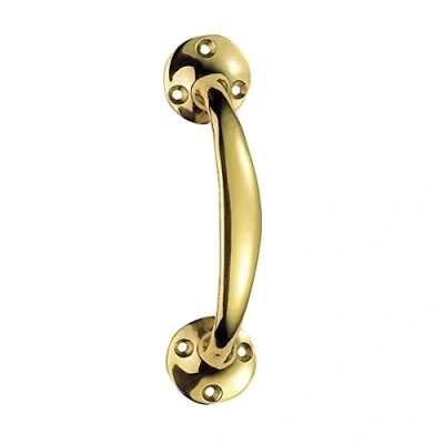 Immagine di TERF® maniglia per porta in ottone stile vittoriano resistente, 150 mm, con vite di fissaggio cucina, armadio, cassetto, porta, confezione da 1