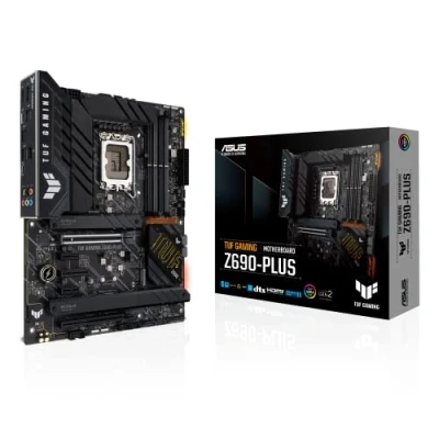 Immagine di ASUS TUF Gaming Z690 PLUS Scheda Madre ATX, Intel Z690, LGA1700, DDR5, PCI 5.0, 14+1 Fasi di Alimentazione, 2.5Gb LAN, Realtek 7.1 Sorround, 4xM.2, 4xSATA 6GB/s, Aura Sync RGB