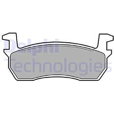 Immagine di DELPHI LP259 Kit pastiglie freno Non predisposto per contatto segnalazione usura senza lamierino anticigolío accessori