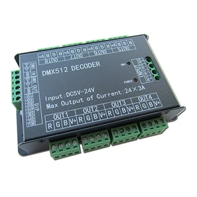 Immagine di High Power 24 Channel 3A/CH DMX512 Controller Led Decoder Dimmer For Project