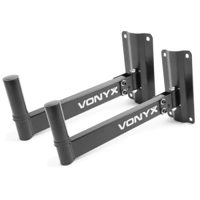 Immagine di Vonyx WMS 02 Supporto a Muro 2 Pezzi, 35 mm Flangia treppiede, 25 kg Portata utile