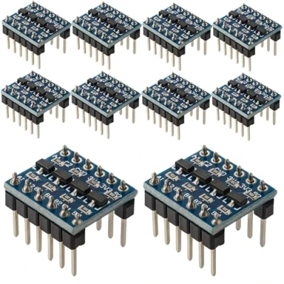 Immagine di Gebildet 10Pcs 3.3V 5V Convertitore di livello logico a 4 canali bidirezionale (confezione da 10) CYT1076