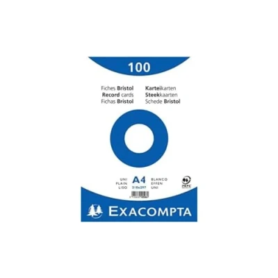 Immagine di Exacompta 10506E Cartoncini Bristol, 21x29 cm, Bianco