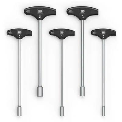 Immagine di INBUS® 73400 Set Chiavi a bussola con impugnatura T 5pz, 613mm, HybridTouch — Made in Germany
