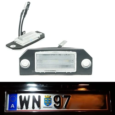 Immagine di DoLED, KS2, luce LED per targa auto, con marchio di certificazione E, effetto Xenon