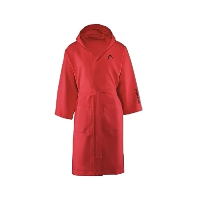 Immagine di Osama Home Head Active Cappuccio e Tasche, Microfibra Leggero a Rapida Asciugatura Accappatoio Donna Uomo Morbido, Assorbente Salvaspazio, Taglia S, Lava Red, S
