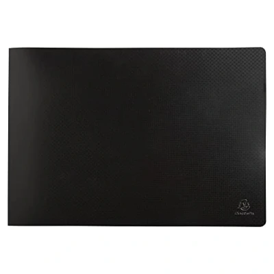 Immagine di Exacompta Ref. 86530E 1 protezione documenti OPAK 20 tasche trasparenti lisce 40 viste per formato A3 dimensioni 32 x 48 cm copertina in polipropilene semirigida colore nero