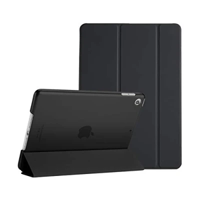Immagine di ProCase Cover per iPad 9 2021/8 2020/7 2019/iPad 10.2 Custodia[A2602 A2603 A2604 A2605 A2270 A2428 A2429 A2430 A2197 A2198 A2200], Smart Sottile Leggero Traslucida Smerigliata Nero