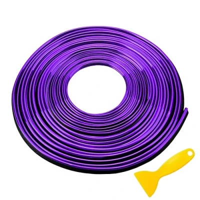 Immagine di ETOPARS Modanatura Decorativa per Auto 10M Viola Interni Modanature Striscia Decorazione Flessibile Trim Strip Linea Autoadesiva